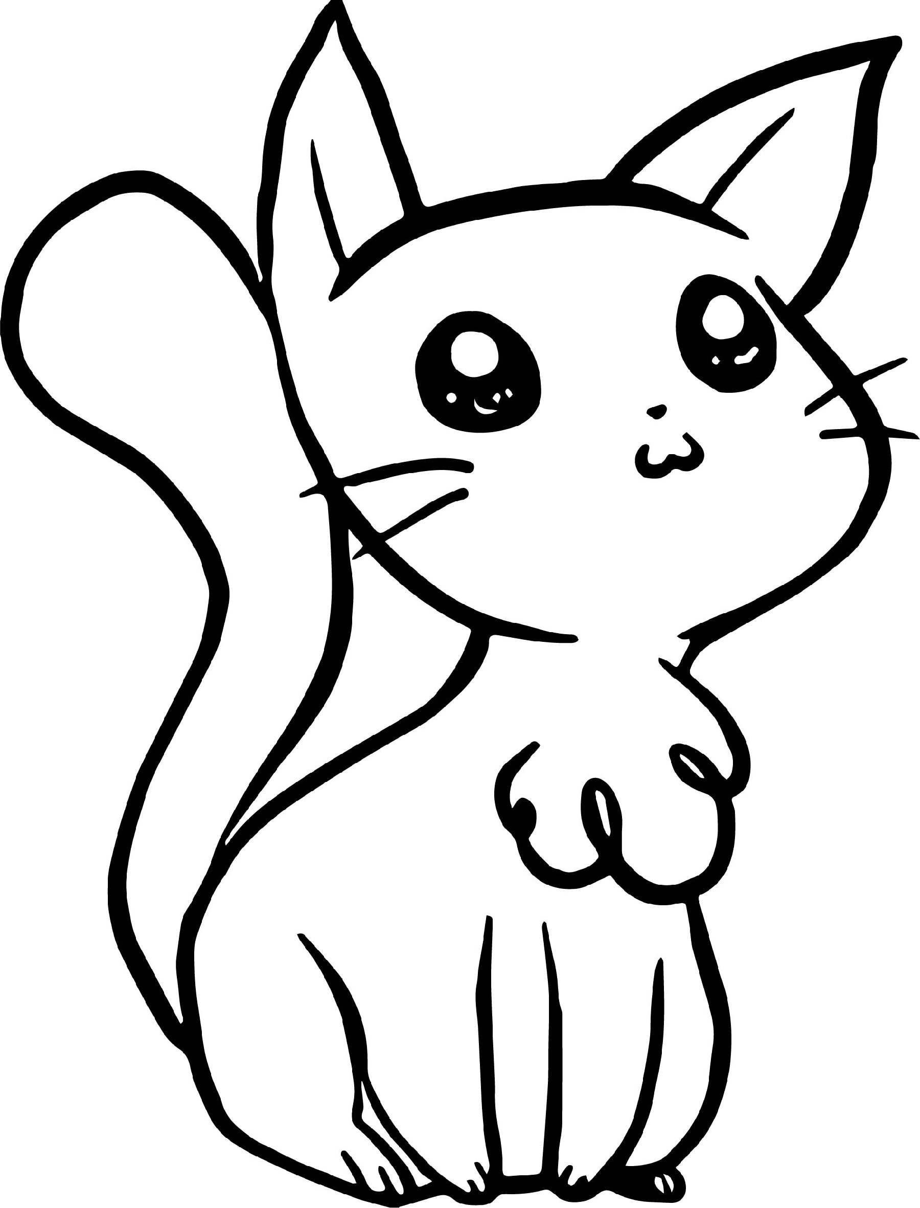 adorable kawaii kitten coloring pages printable jpg