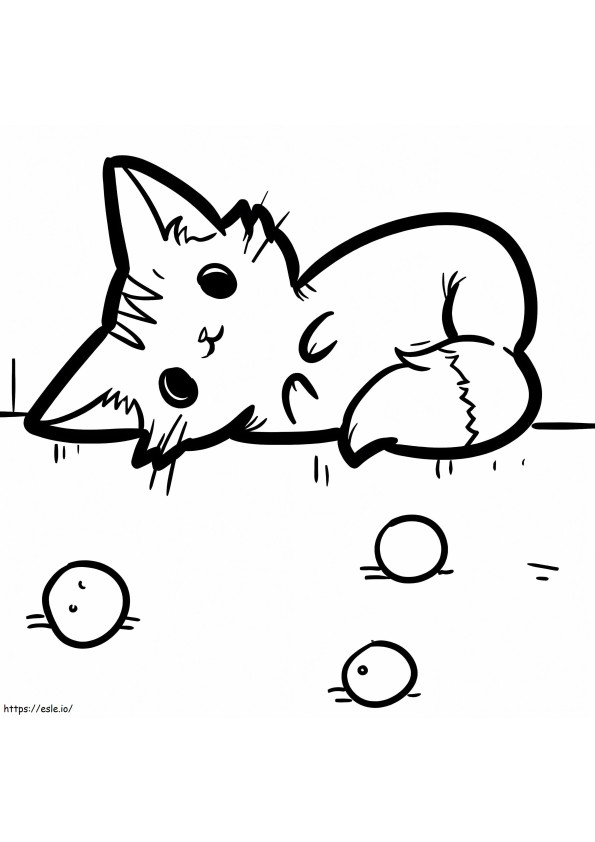 37 Adorable Kawaii Kitten Coloring Pages Printable 32