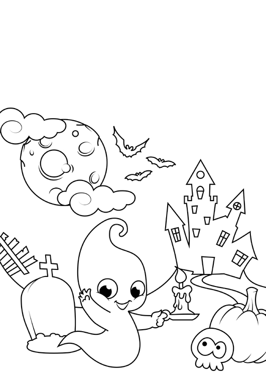 37 Mystical Spook House Coloring Pages Printable 11