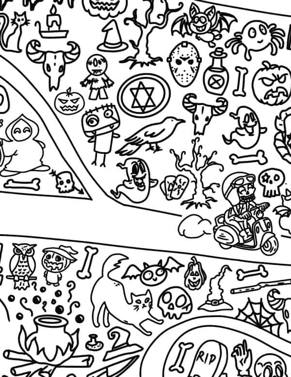 mystical spook house coloring pages printable jpg