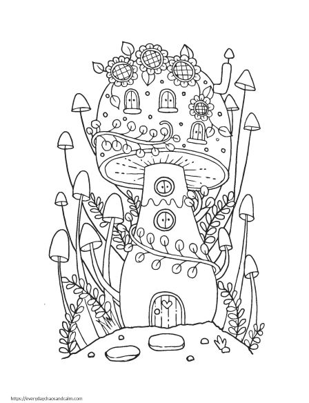 37 Mystical Spook House Coloring Pages Printable 22