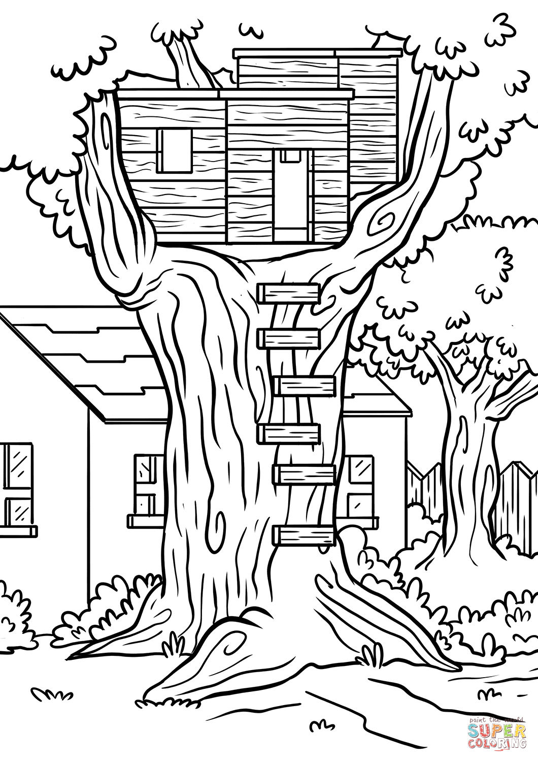 mystical spook house coloring pages printable jpg