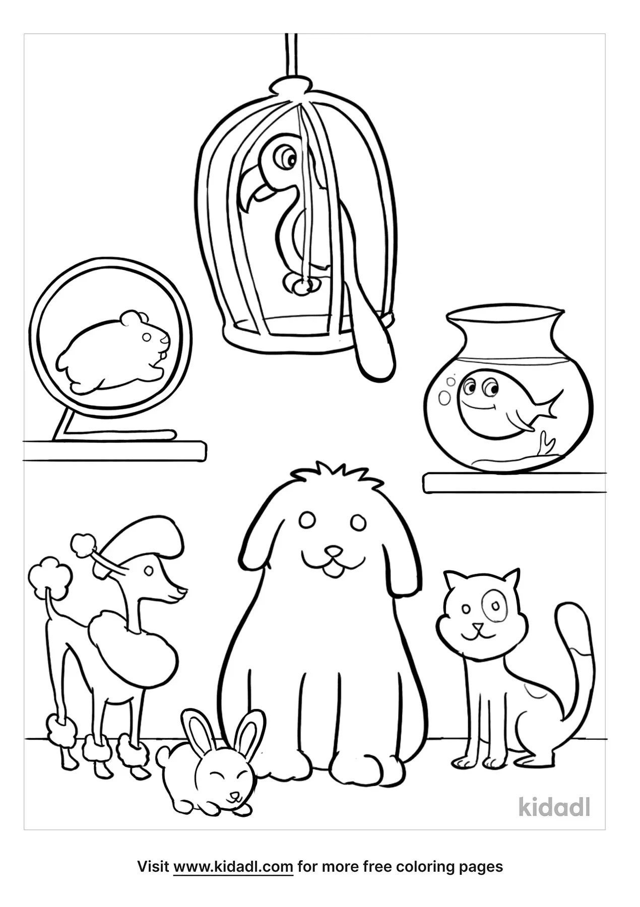 38 Pet Coloring Pages Adorable Printable 5