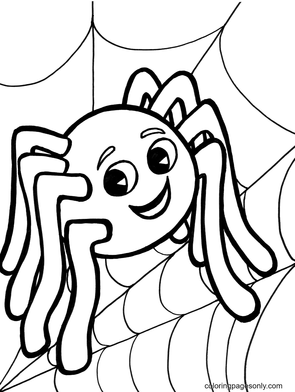 39 Free Halloween Spider Coloring Pages Printable 1