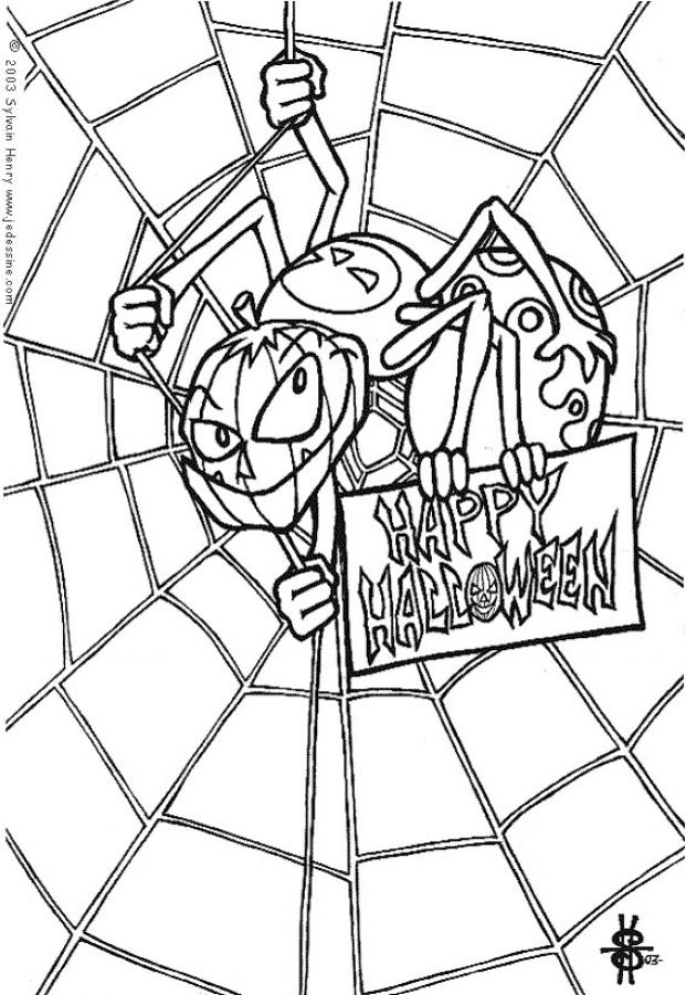 free halloween spider coloring pages printable jpg