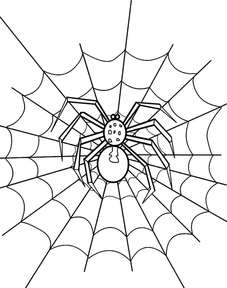 39 Free Halloween Spider Coloring Pages Printable 17