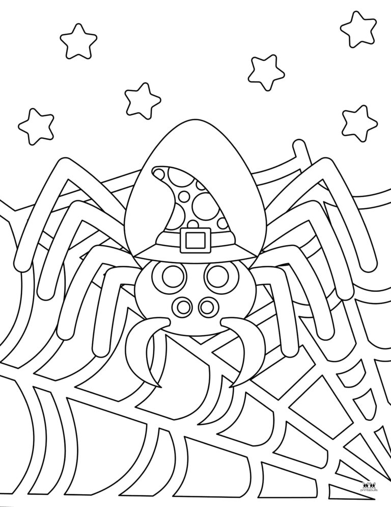 39 Free Halloween Spider Coloring Pages Printable 27