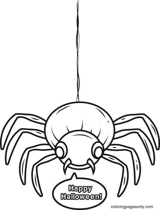 39 Free Halloween Spider Coloring Pages Printable 3