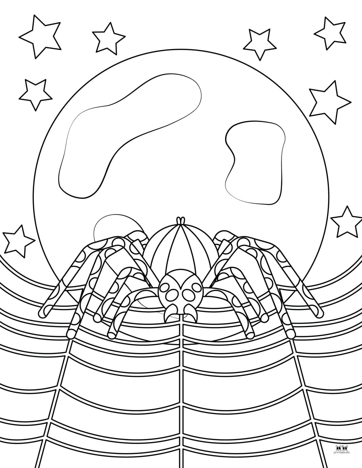 free halloween spider coloring pages printable jpg