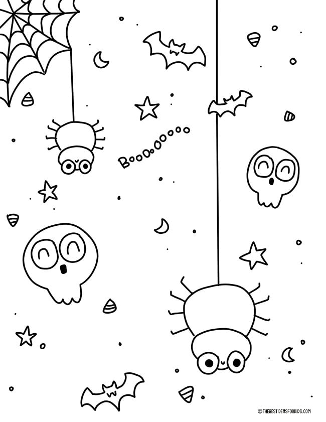 free halloween spider coloring pages printable jpg