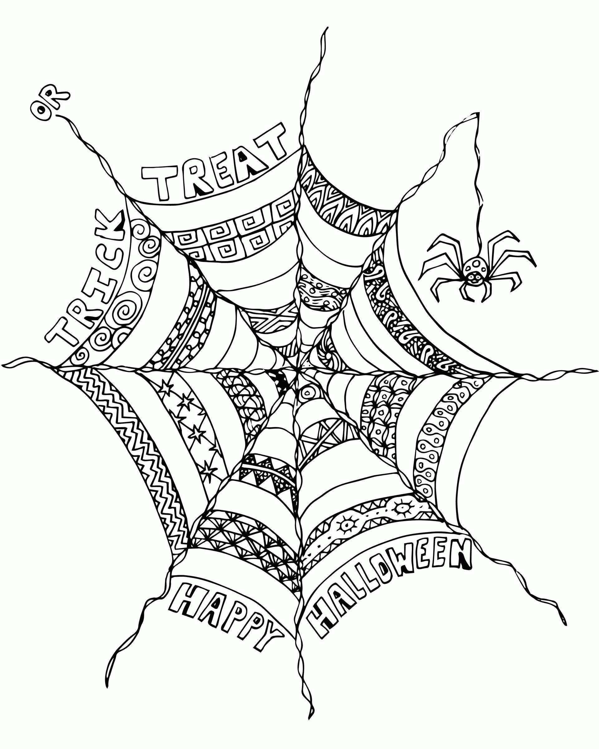 39 Free Halloween Spider Coloring Pages Printable 9