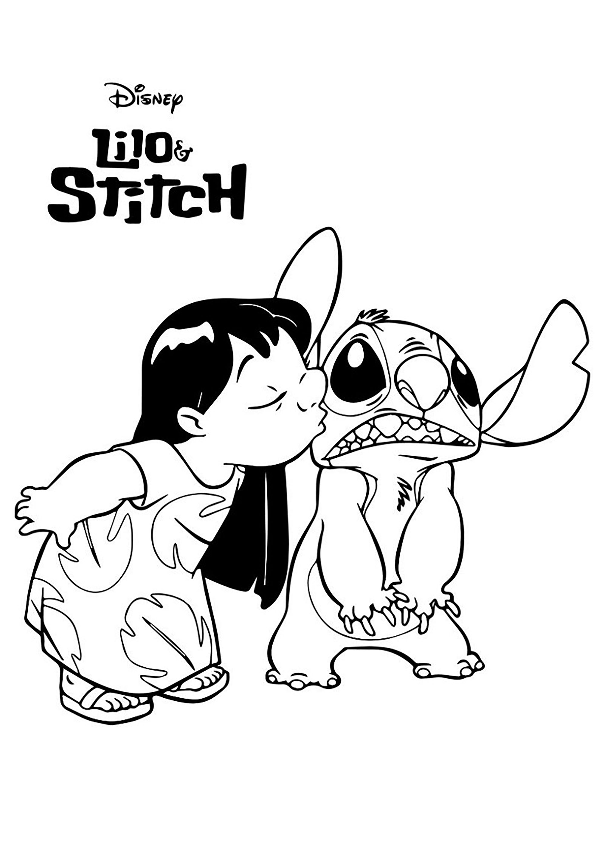 coloring pages for children lilo and stich jpg jpg