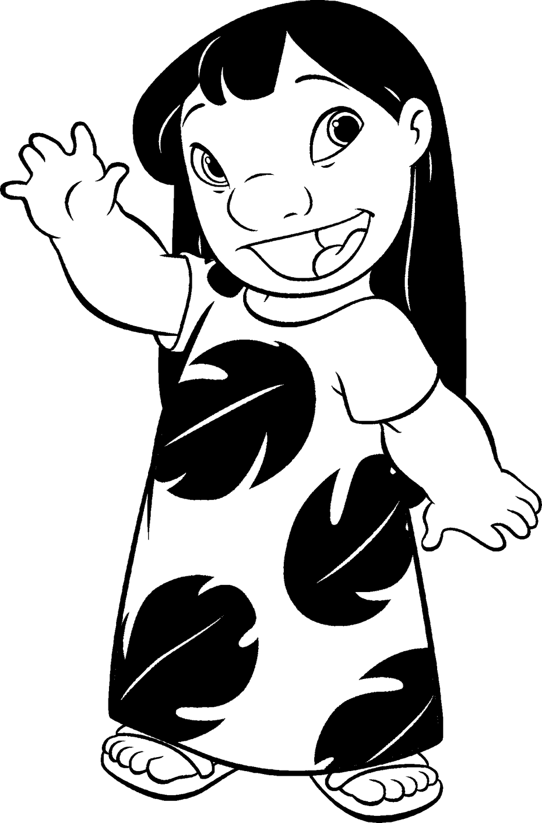 coloring pages lilo disney png jpg