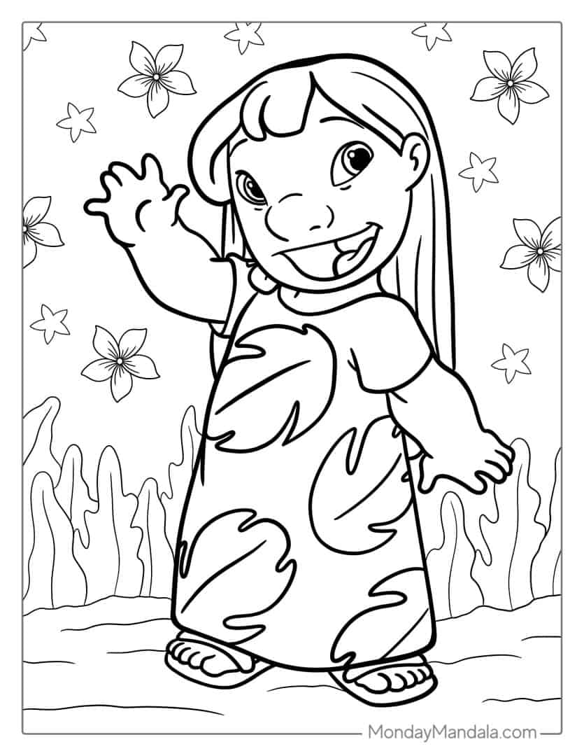 48+ Bright Lilo Printable Coloring Pages Printable