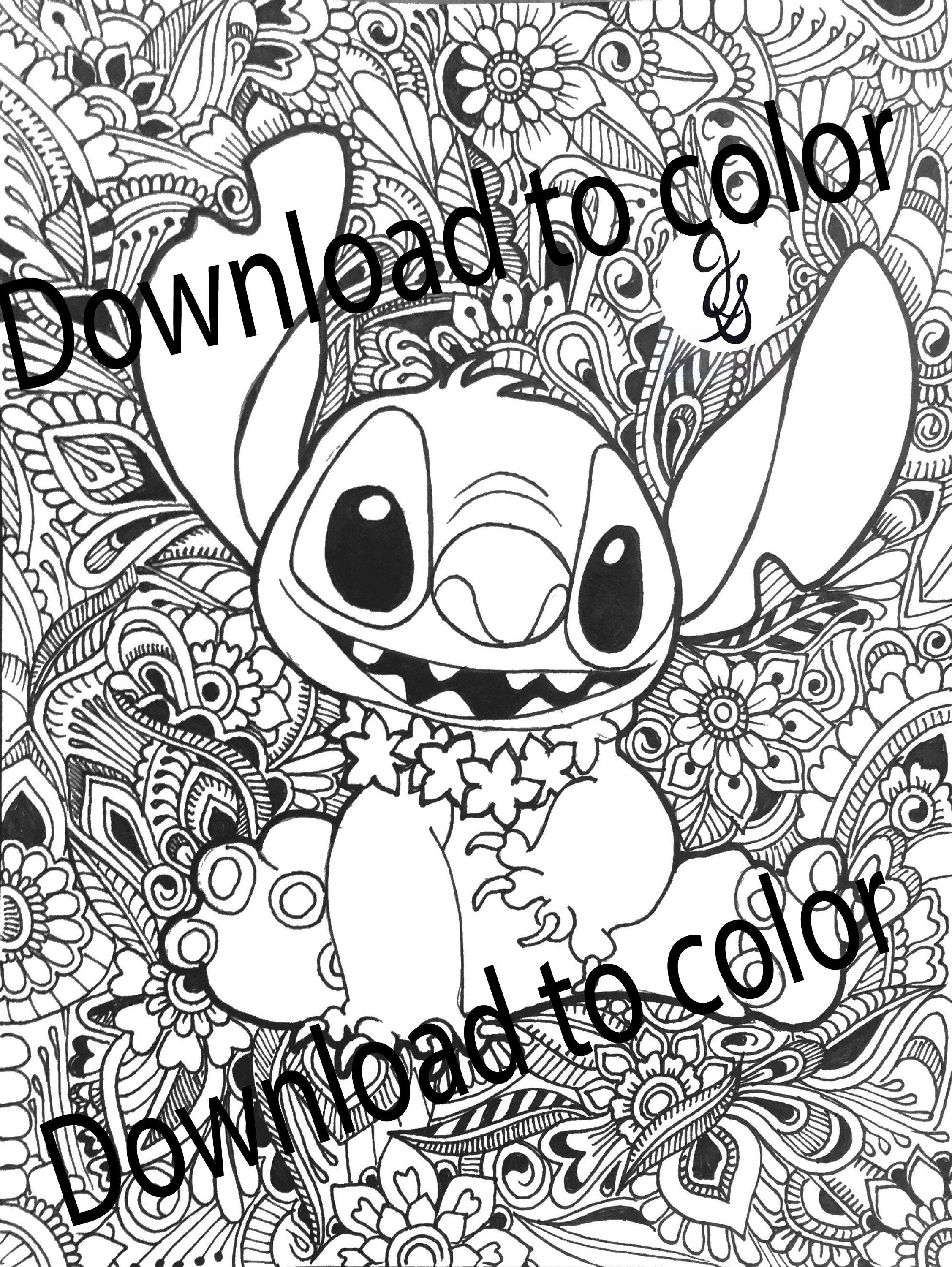 83+ Fantastic Stitch Ohana Coloring Pages Printable