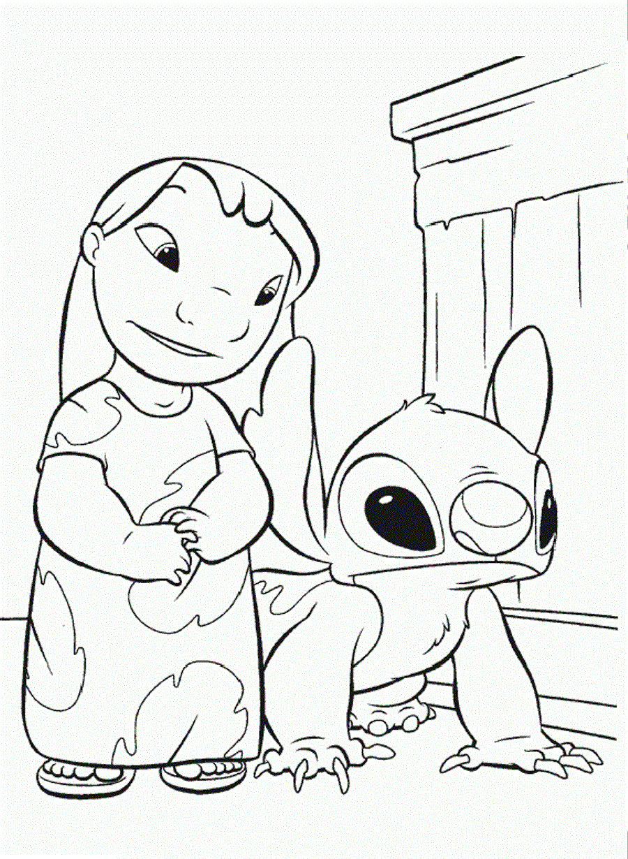 lilo and stitch coloring page for kids gif jpg