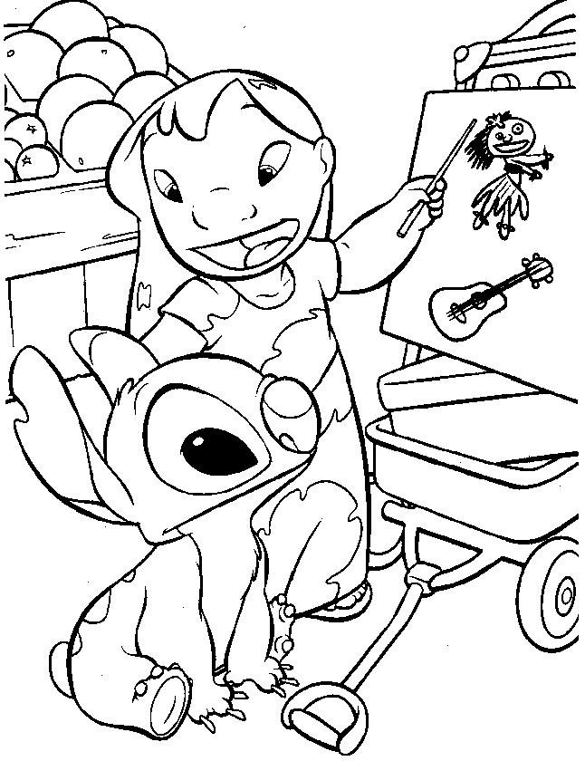 130+ Joyful Stitch Ohana Coloring Pages Printable