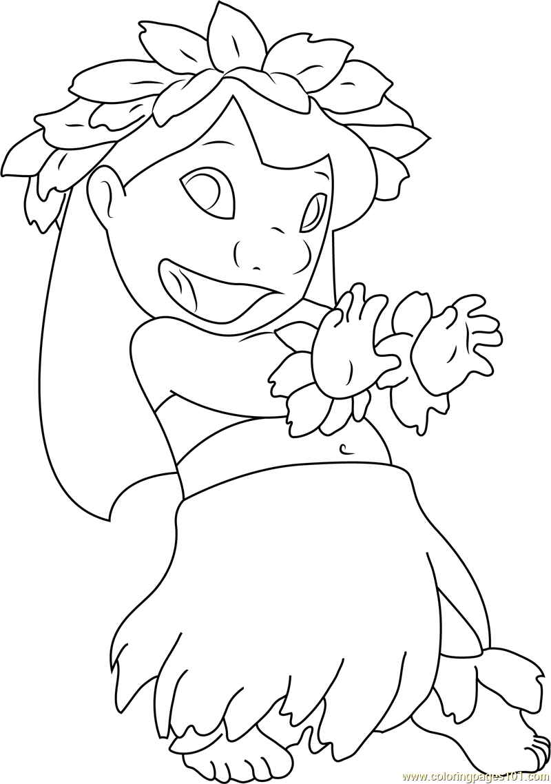 182+ Cheerful Lilo Outline Coloring Pages Printable