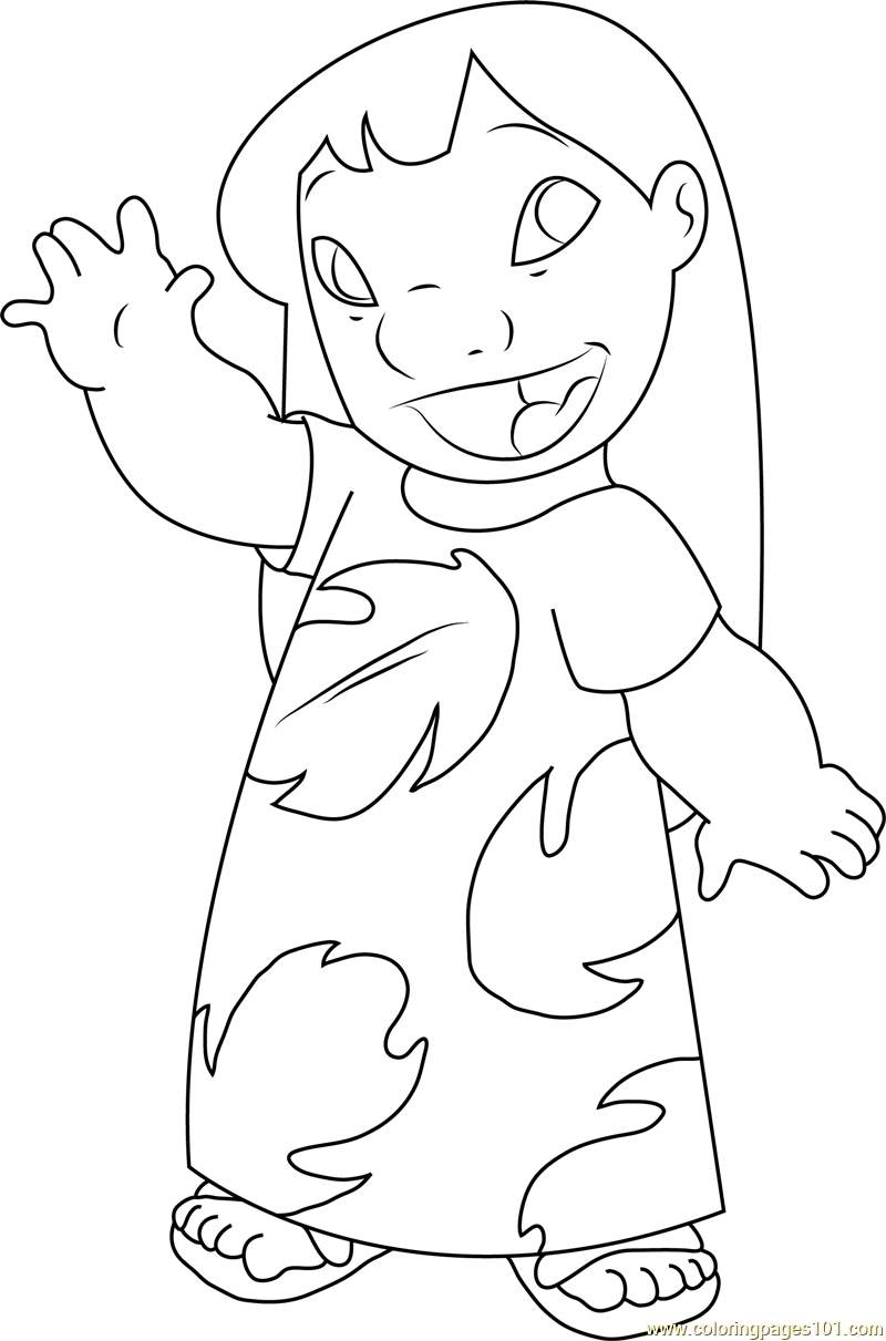 lilo pelekai coloring page png jpg