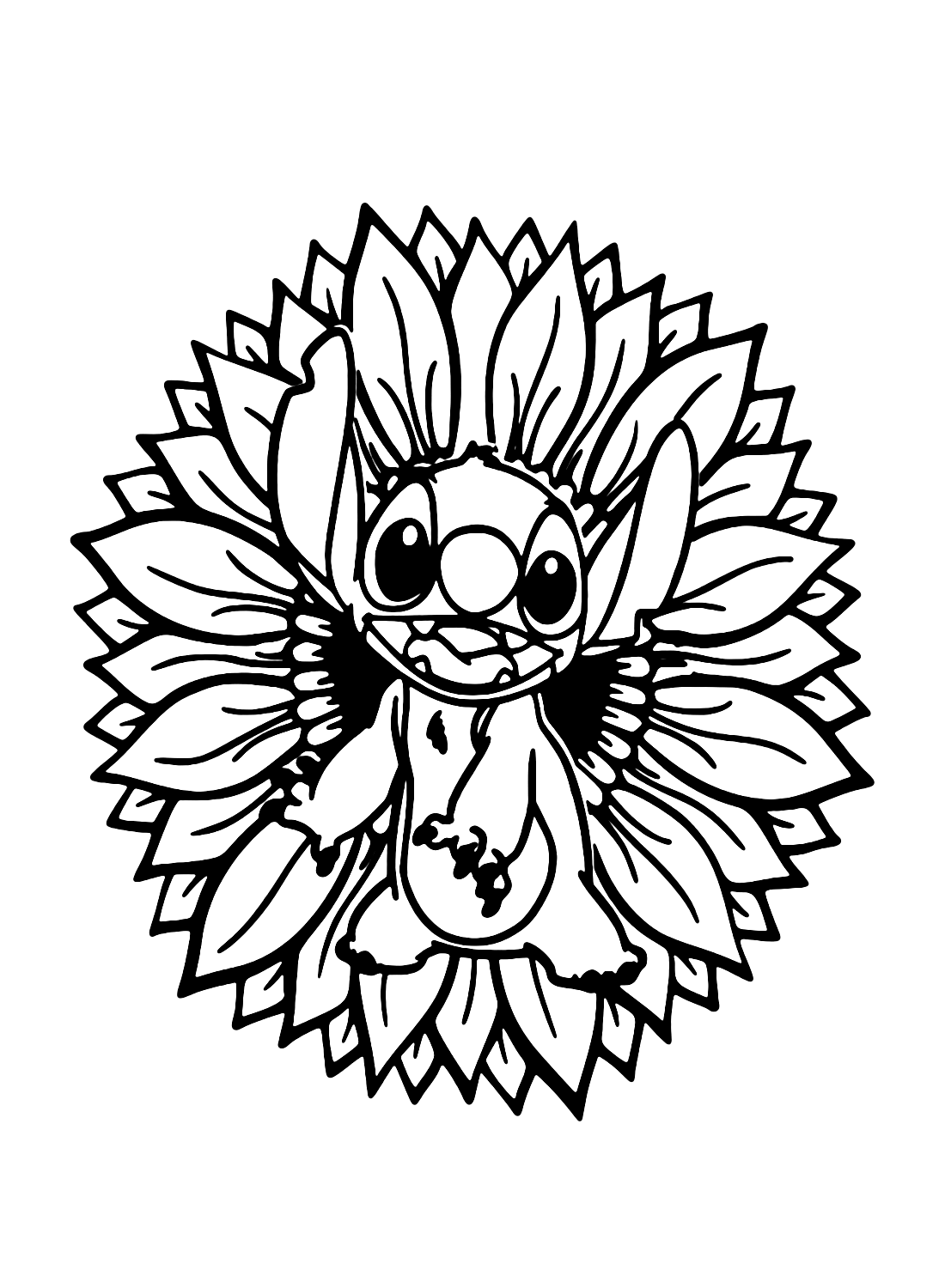 ohana stitch coloring pages png jpg