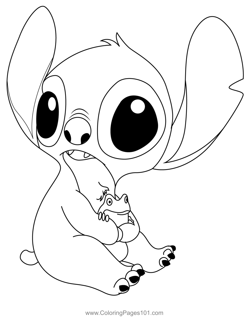 79+ Whimsical Stitch Ohana Coloring Pages Printable