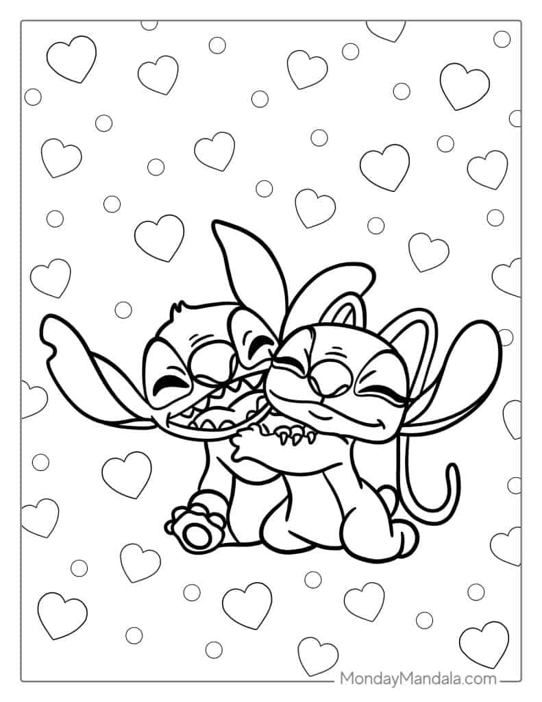 133+ Fantastic Angel Stitch Coloring Pages Printable