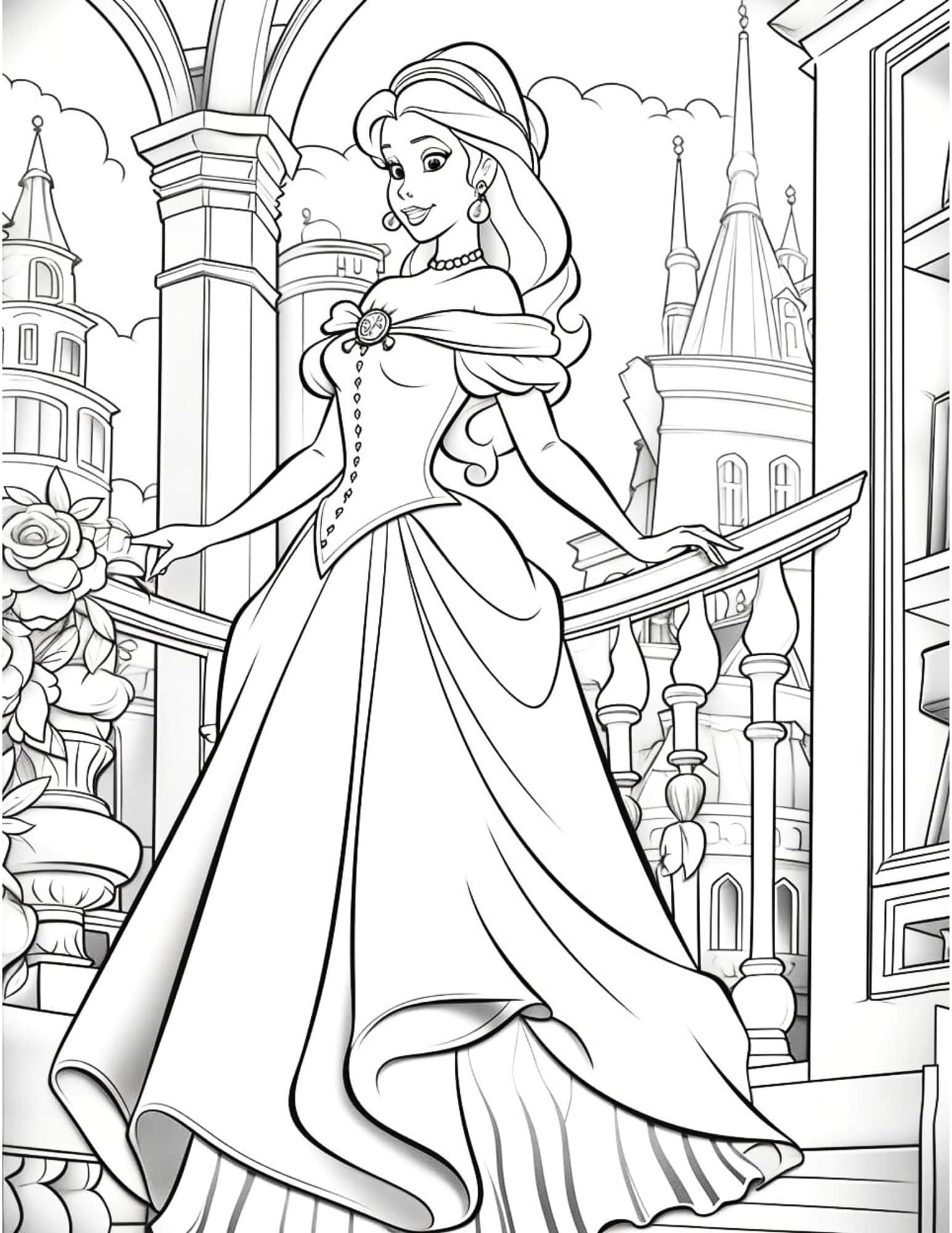 11+ Downloadable Princess Coloring Images Printable