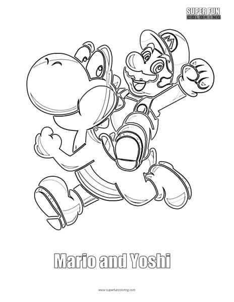 38+ Top Cute Yoshi Coloring Pages Easy Kids