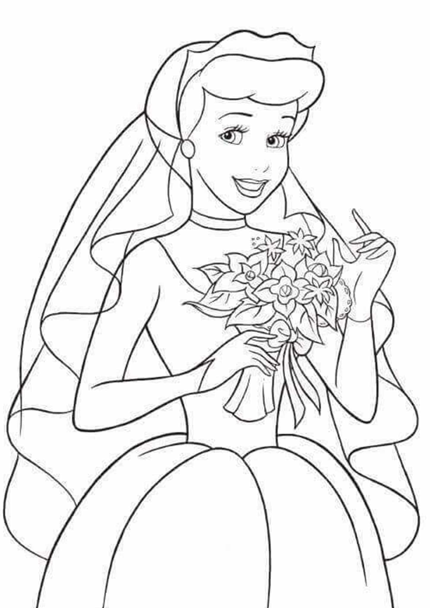 colorful cinderella coloring pages for kids printable jpg