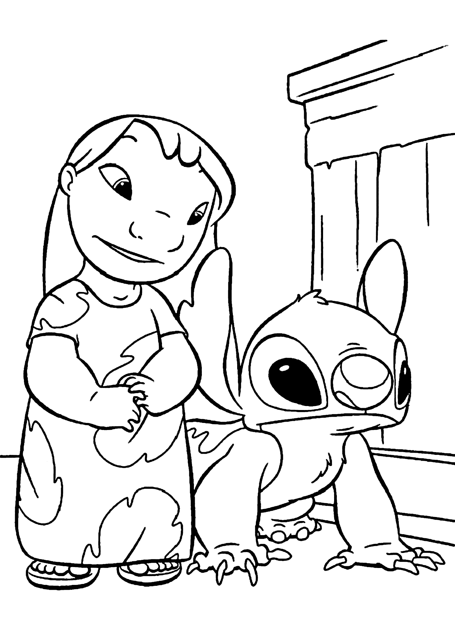 41+ Relaxing Stitch 626 Coloring Pages for Educational