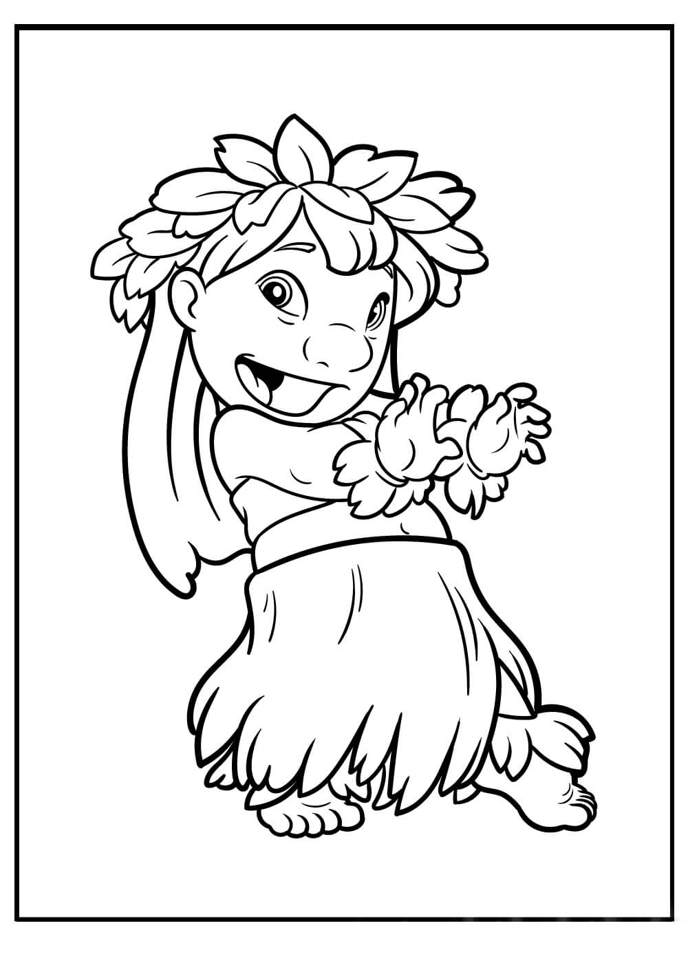 creative lilo coloring pages printable jpg