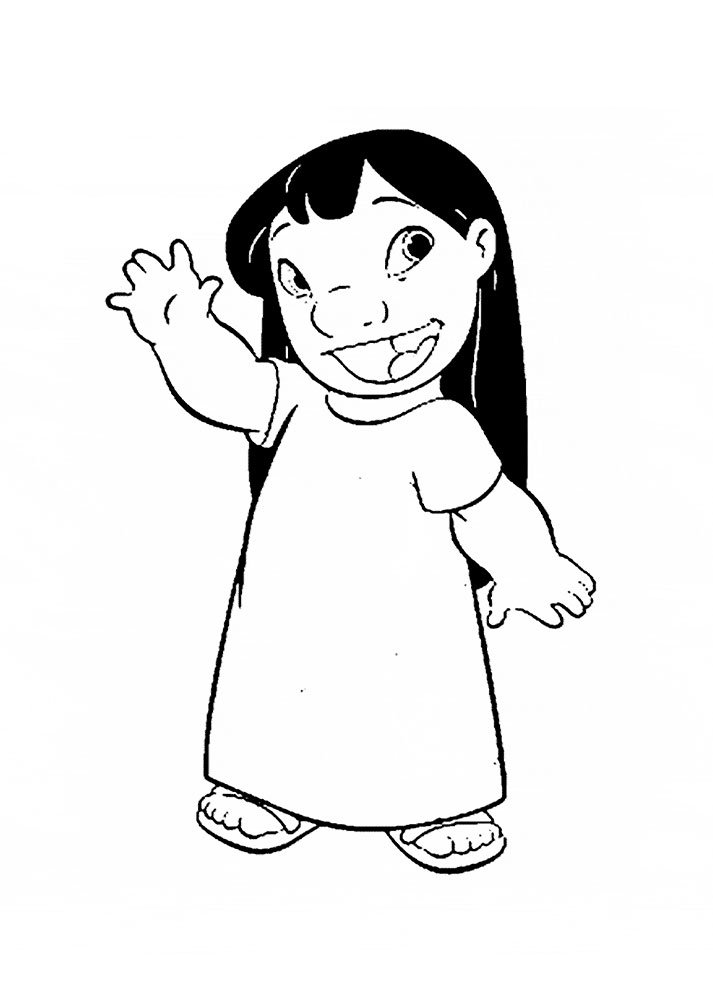 20+ Happy Lilo Coloring Pages Printable