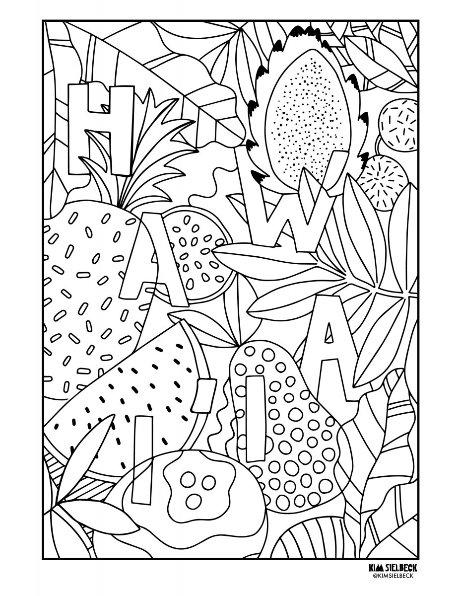 realistic aloha coloring pages printable jpg