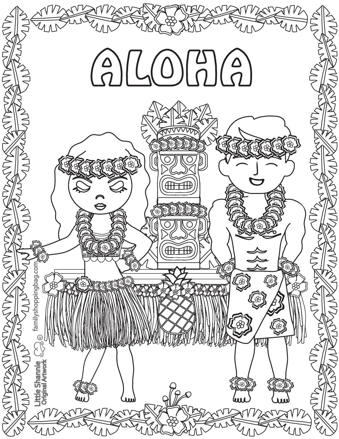 cute aloha coloring pages printable jpg