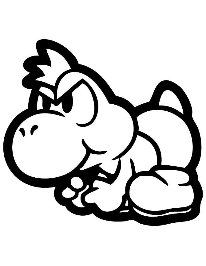 44+ Fun Cute Yoshi Coloring Pages Easy