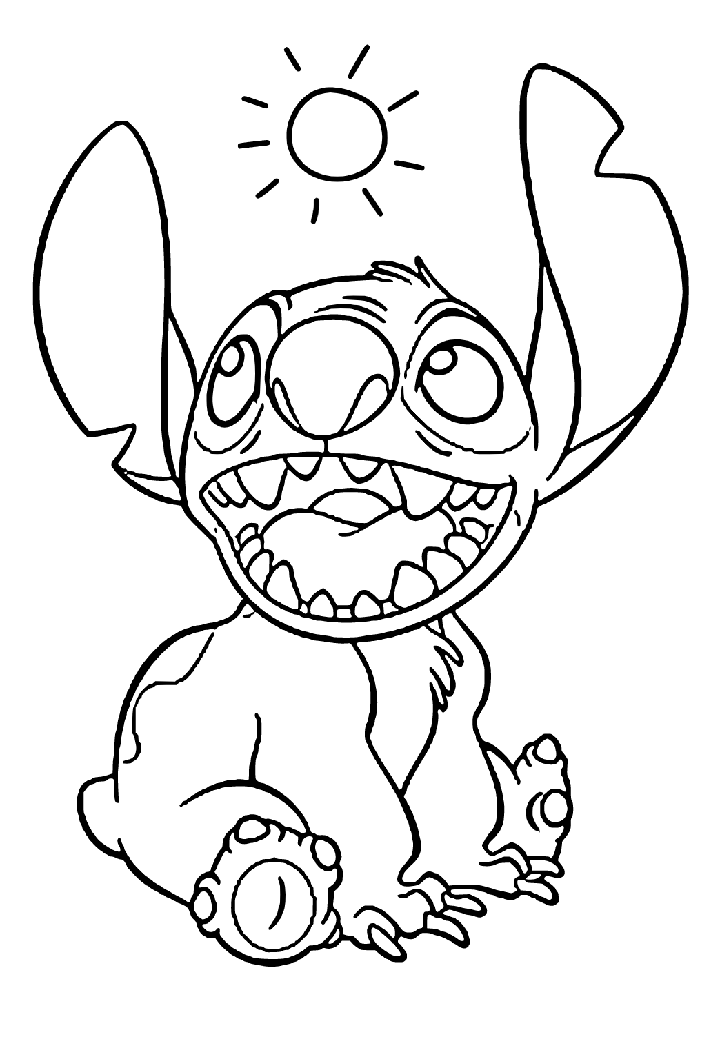 31+ Happy Stitch 626 Coloring Pages Aesthetic