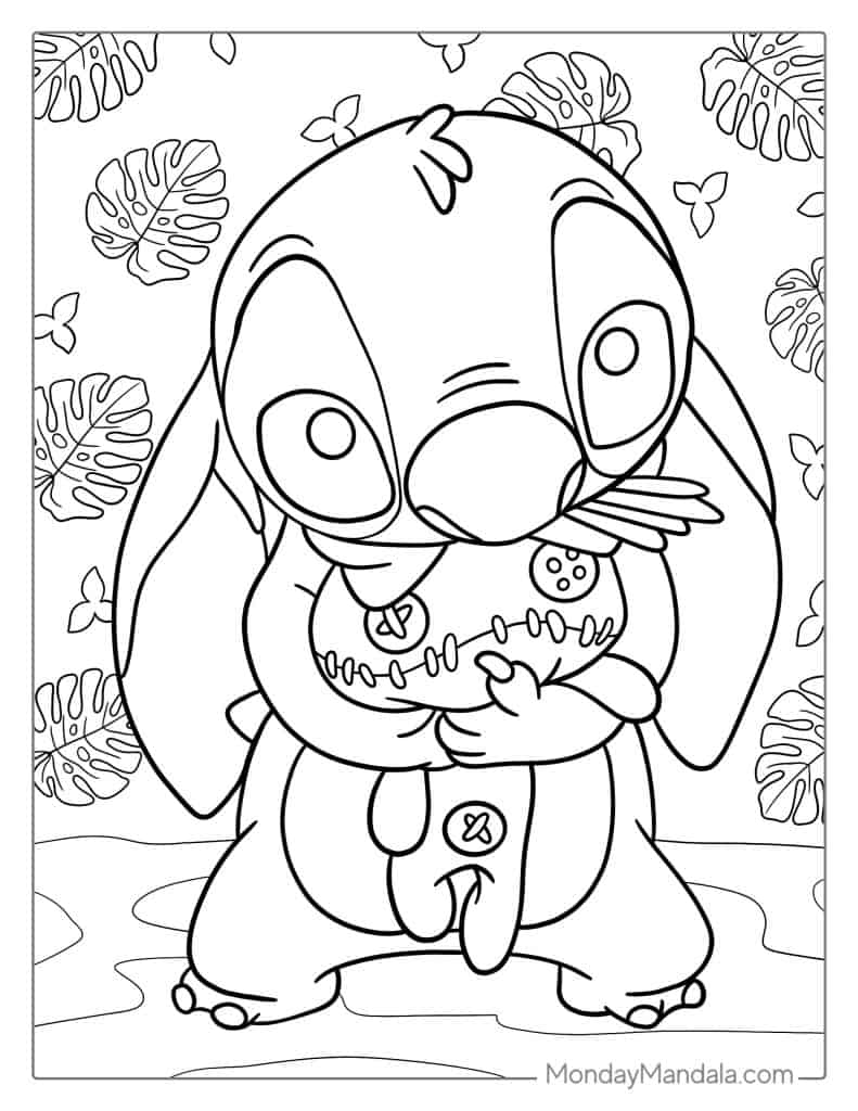 the best lilo stitch coloring pages printable jpg