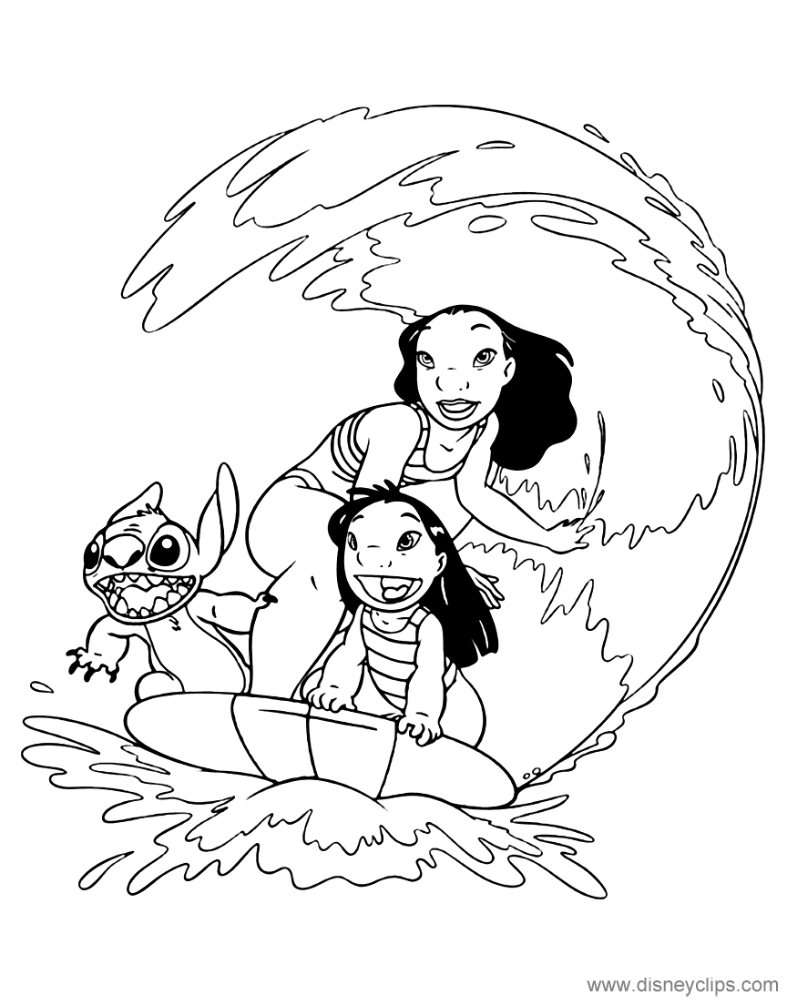 easy lilo stitch coloring pages printable jpg