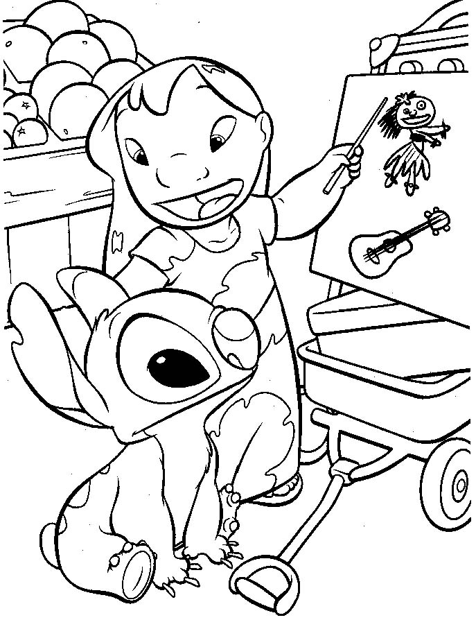 entertaining lilo coloring pages printable jpg