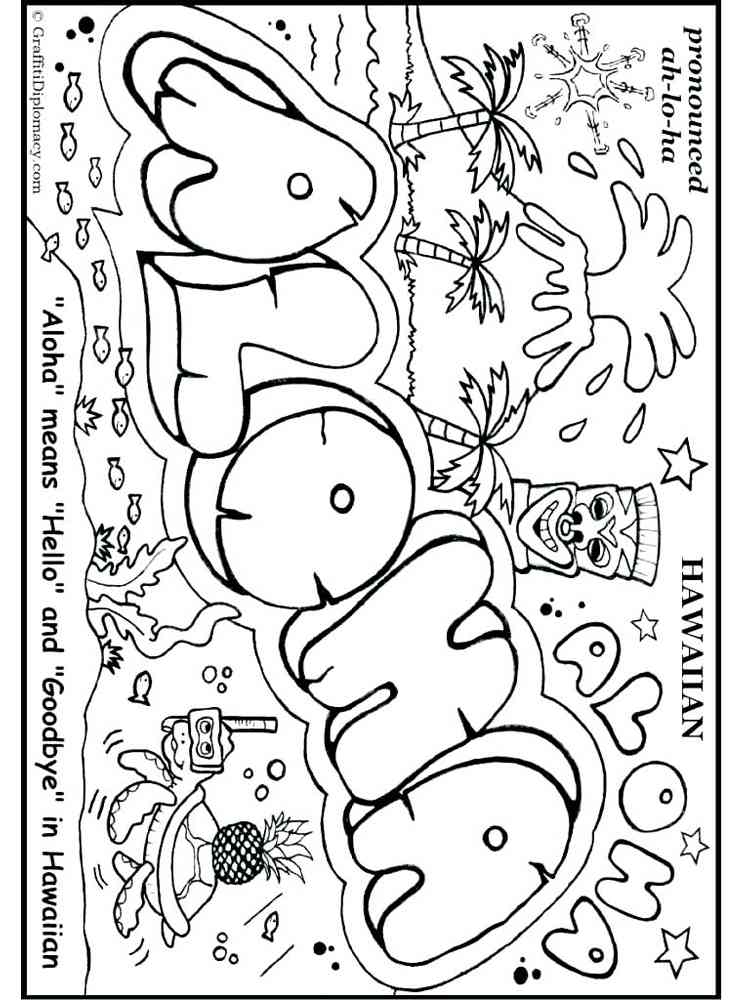 37+ Interactive Aloha Coloring Pages Printable