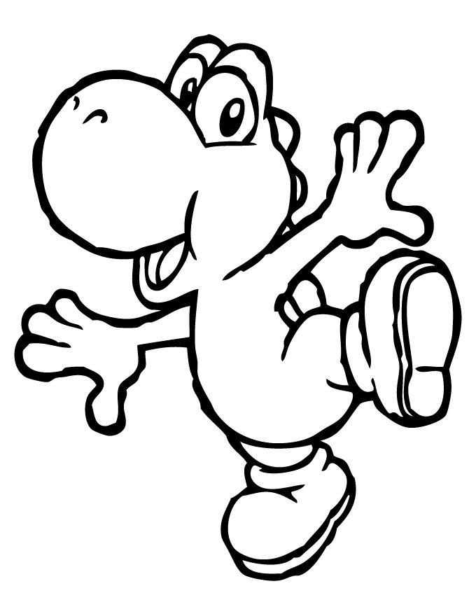 30+ Amazing Cute Yoshi Coloring Pages with Simple Outline