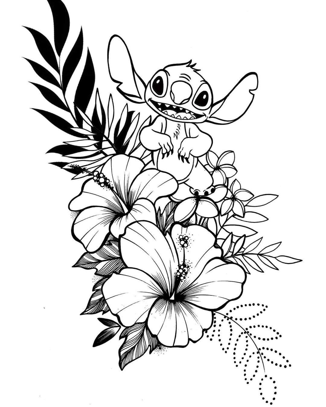 47+ Educational Adorable Stitch Coloring Pages Cute