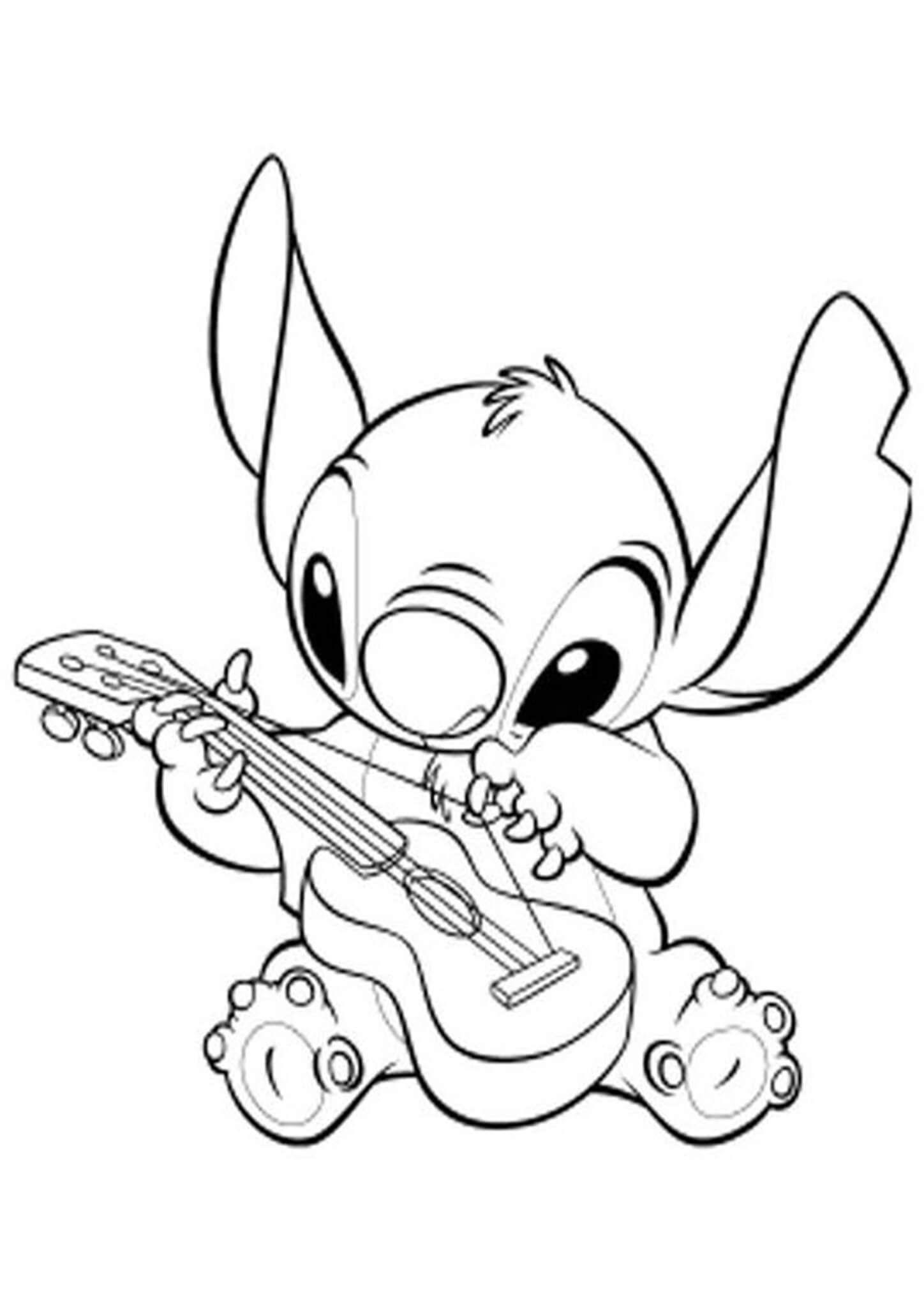 50+ Simple Adorable Stitch Coloring Pages Cute