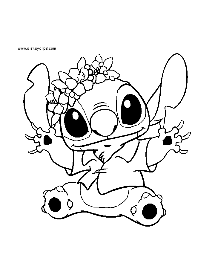 40+ Free Cute Disney Stitch Coloring Pages Archives