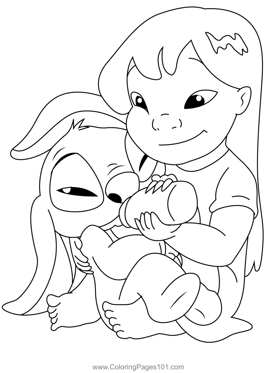 free lilo stitch coloring pages printable jpg