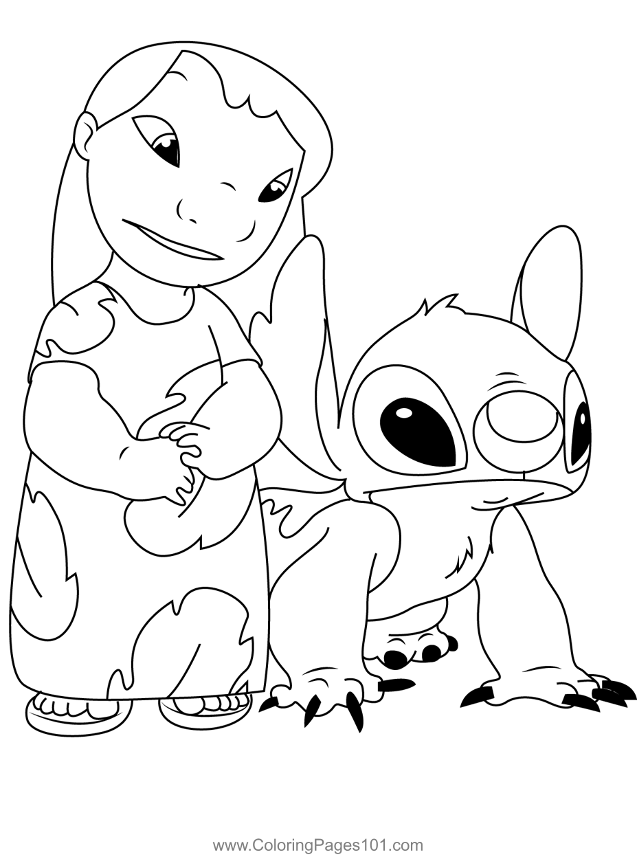 50+ Inspiring Lilo Coloring Pages Printable