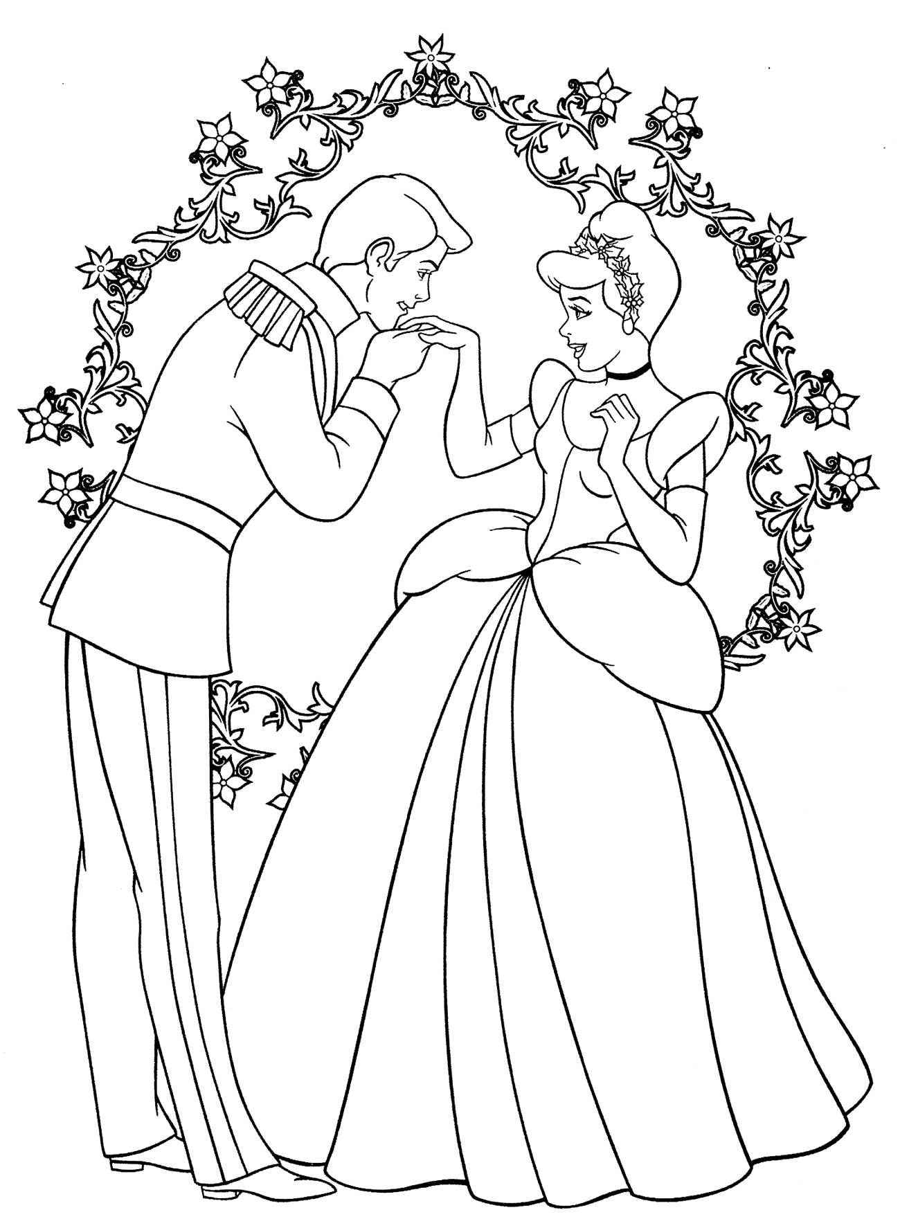 fun cinderella coloring pages for kids printable jpg