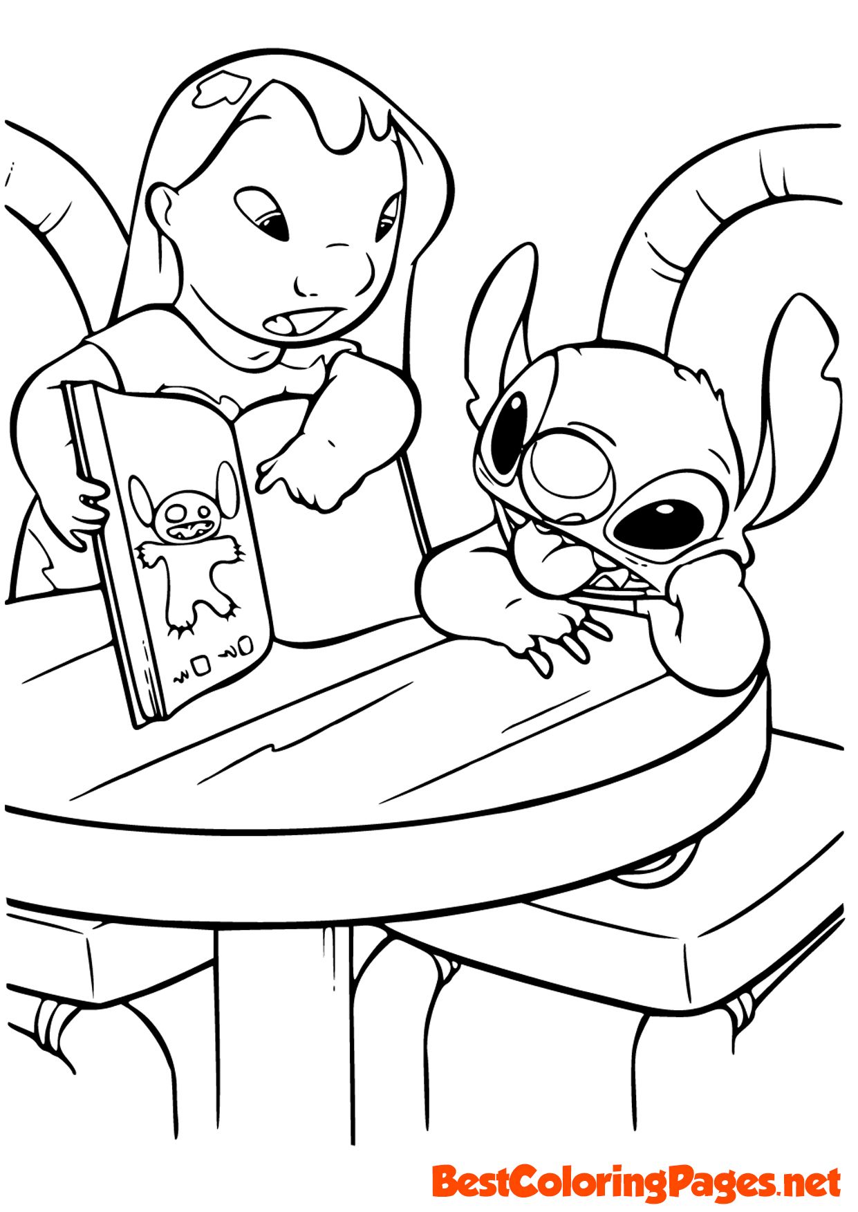 artistic lilo stitch coloring pages printable jpg