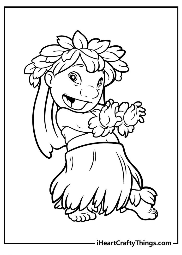 55+ Whimsical Lilo Stitch Coloring Pages Printable