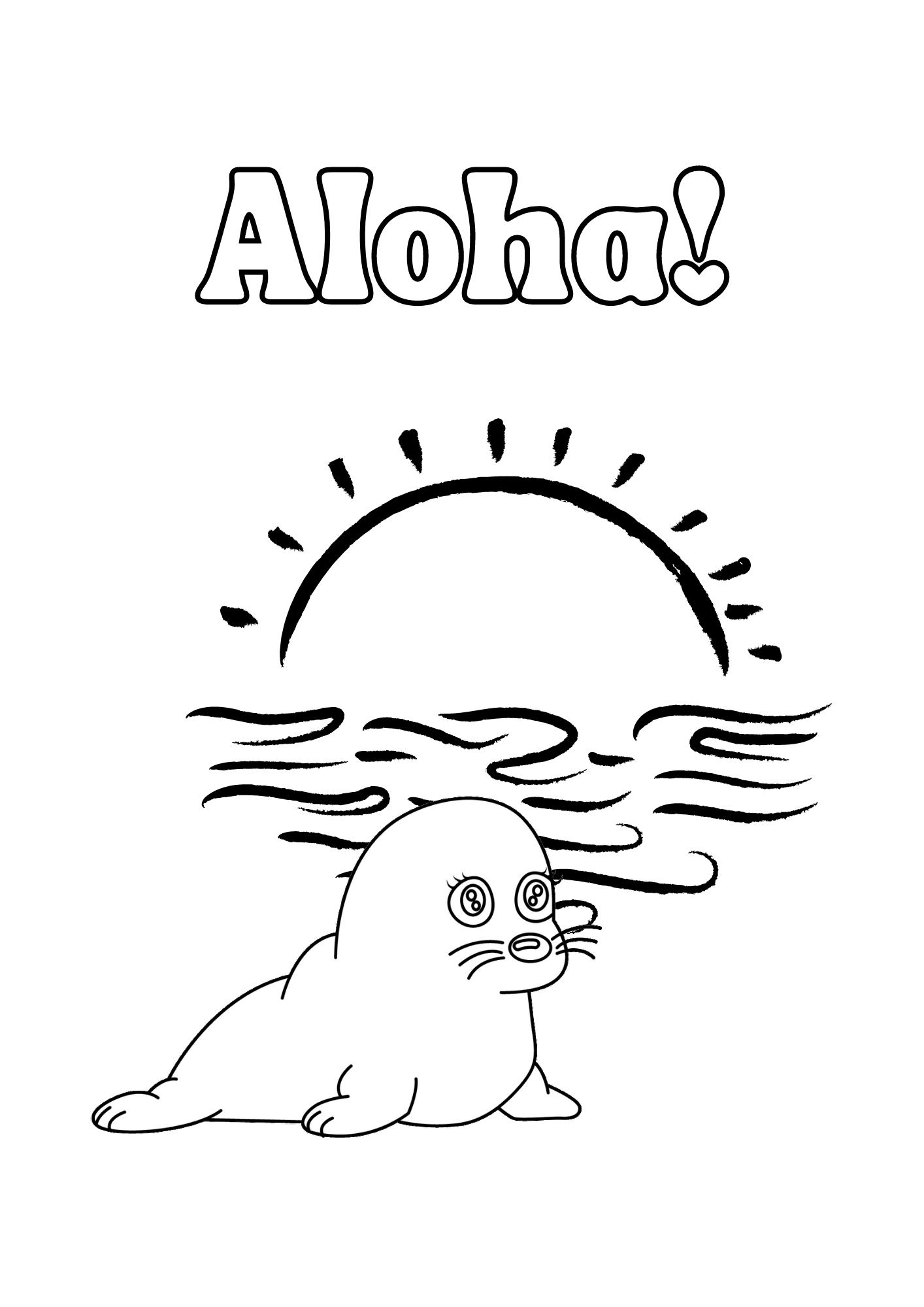 easy aloha coloring pages printable jpg